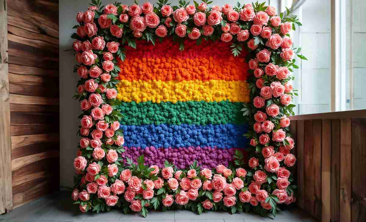 pride-flag-flower-wall