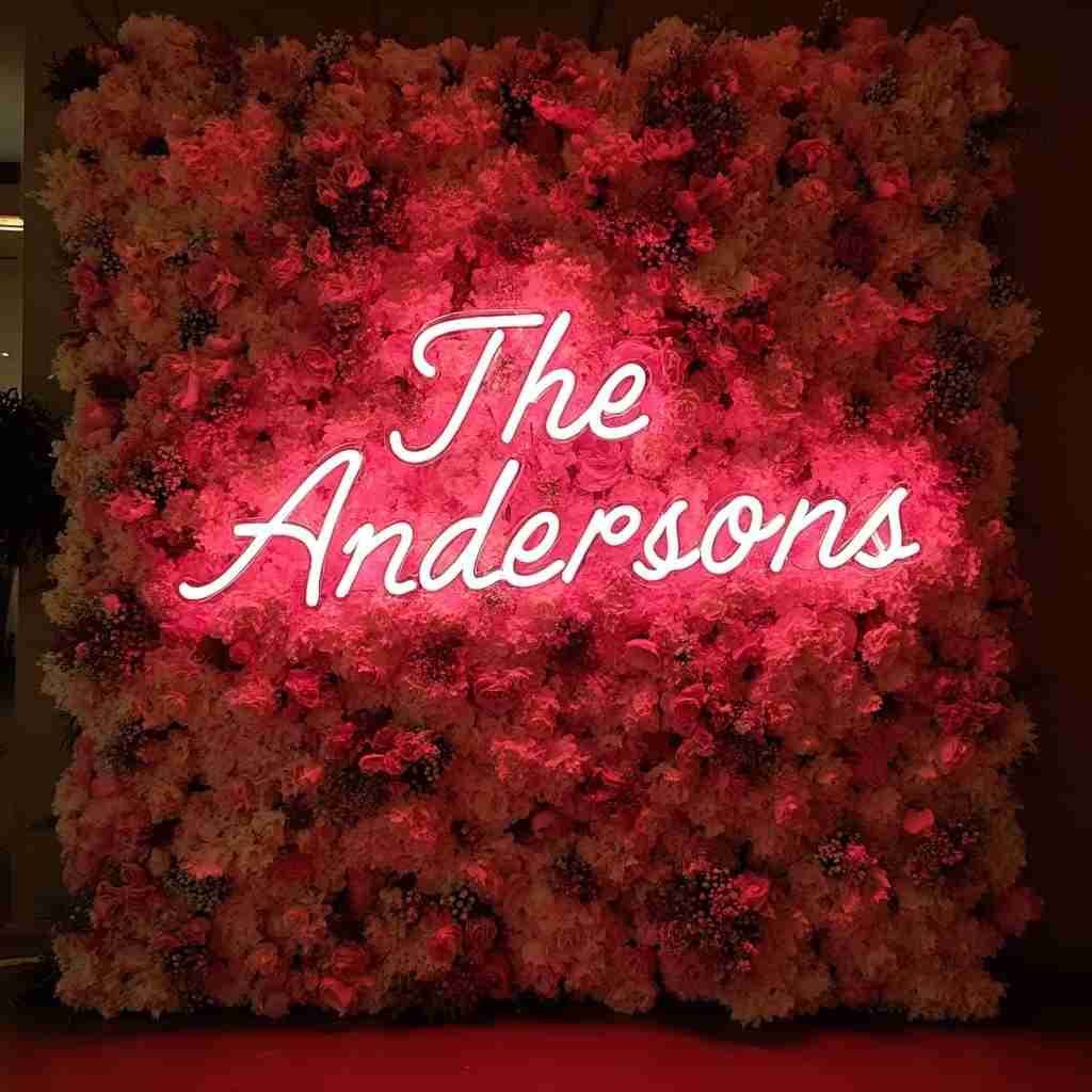 the andersons neon sign